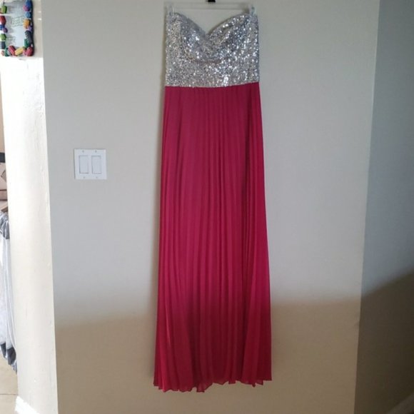 Silver and Pink Gown - Picture 1 of 5